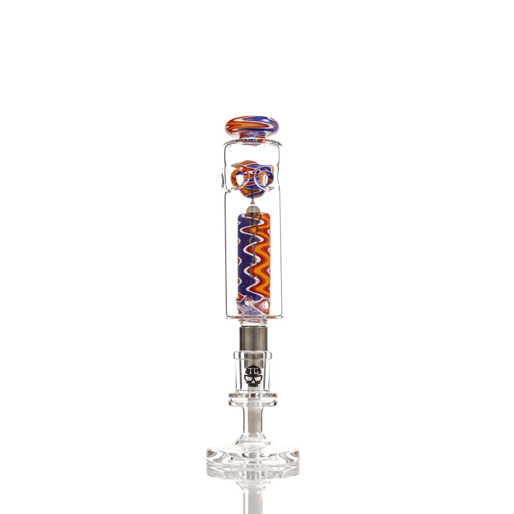 MKGlass (Nectar Collector) TXNC36 Toxic Spectrum Nectar Collector with Ceramic Screw Tip - Blue (Purple)