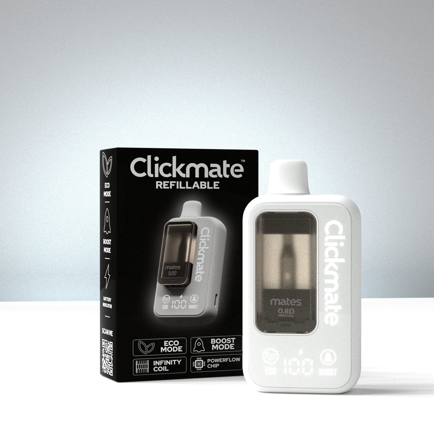 7Daze Clickmate Refillable MAX Starter Kit with packaging