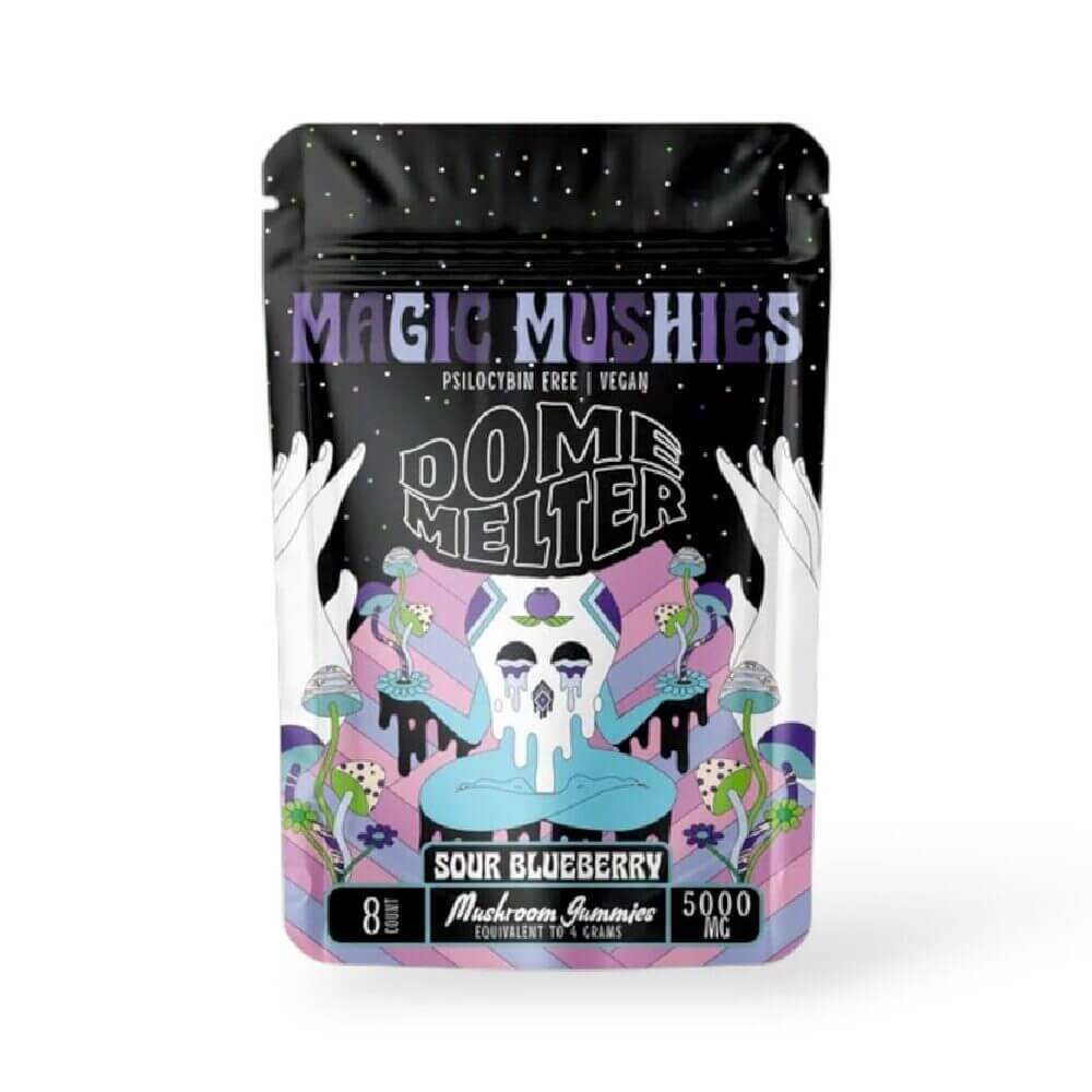 Dome Melter (5000mg 8ct pouch) Magic Mushrooms Gummies - Sour Blueberry