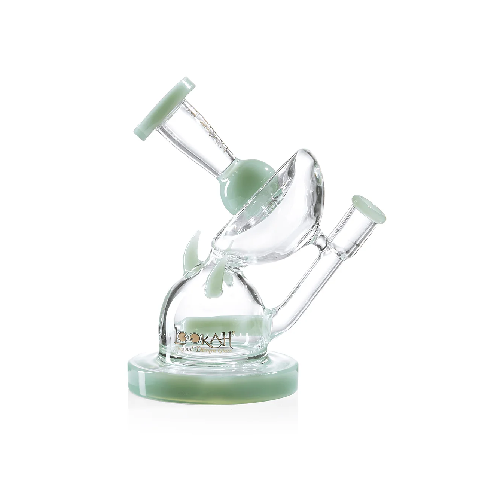 Lookah (Dab Rig) 7″ Mini Unique Recycler Water Pipe (WPC1001) - Green