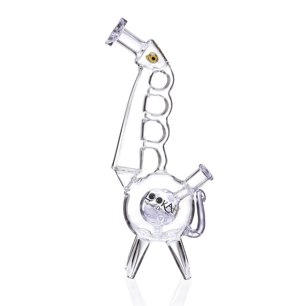 Lookah (Dab Rig) 13” Cool Recycler Giraffe Water Pipe (WPC1013) - Purple