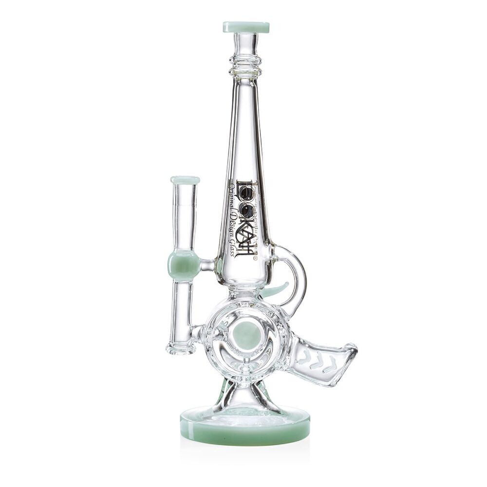 Lookah – Dab Rig 13” Cool Recycler Gun Water Pipe
- Green