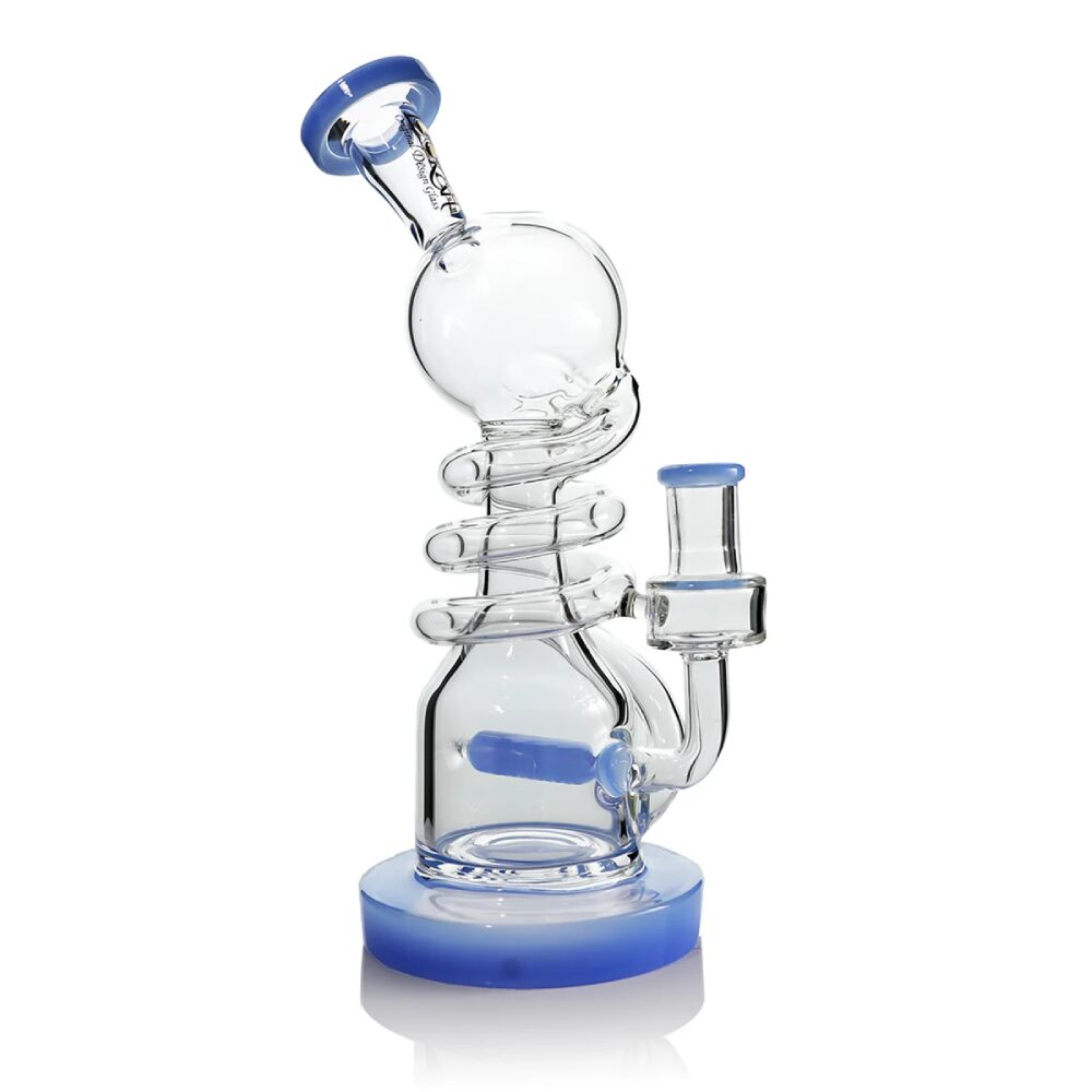 Lookah (Dab Rig) 10″ Recycler Inline Percolator Water Pipe (WPC2023) - Blue