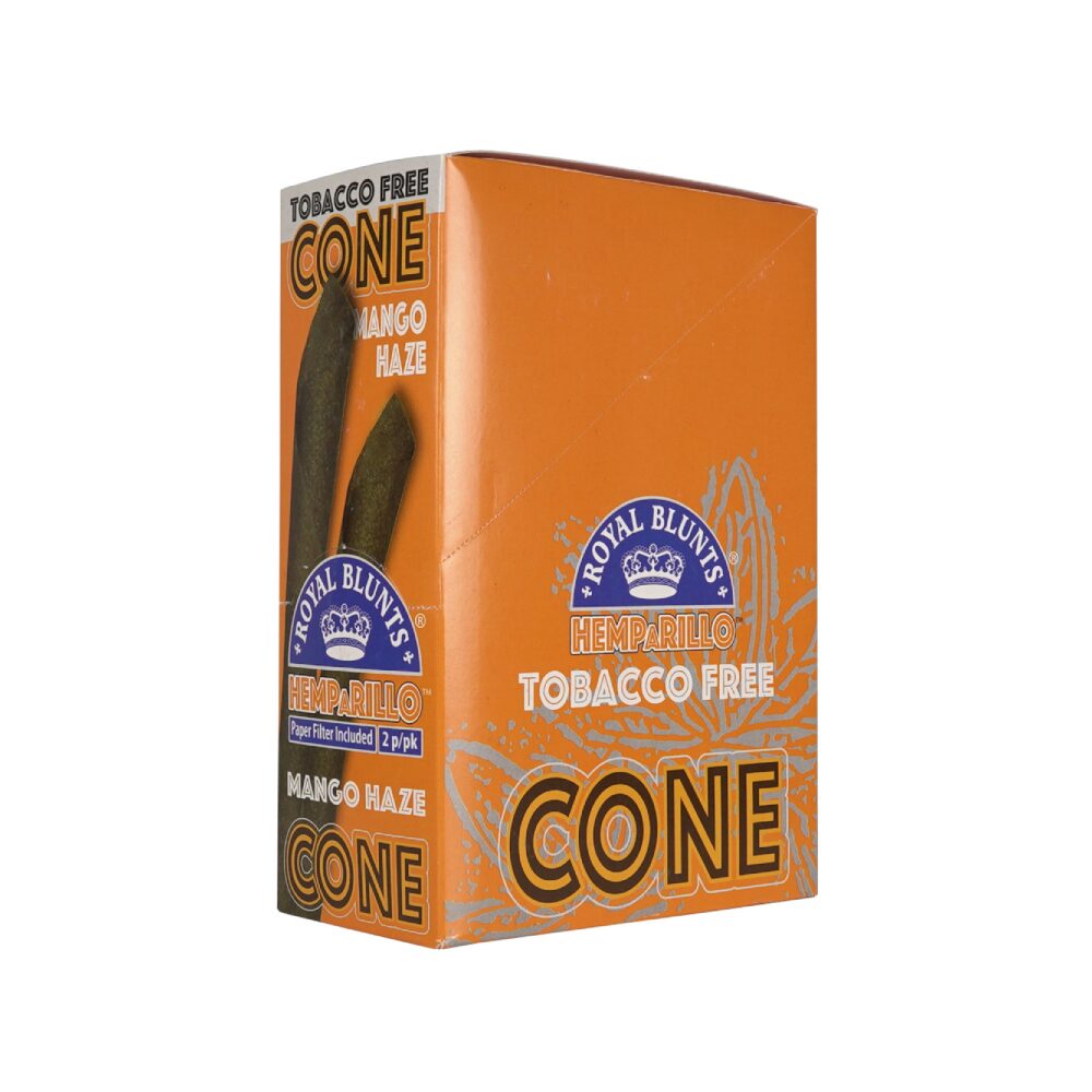 Royal Blunts Hemparillo Cone Paper Filter Included (2P/PK) - Mango Haze