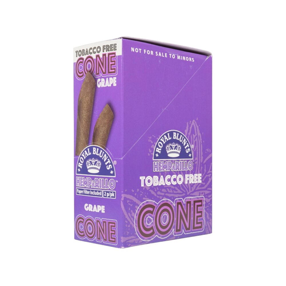 Royal Blunts Hemparillo Cone Paper Filter Included (2P/PK) - Grape