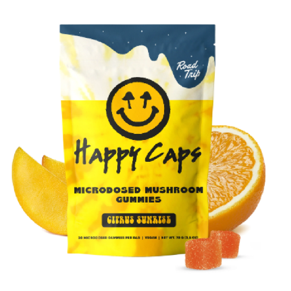 Road Trip Mushroom MICRODOSED Gummies 20ct Pouch - Citrus Sunrise