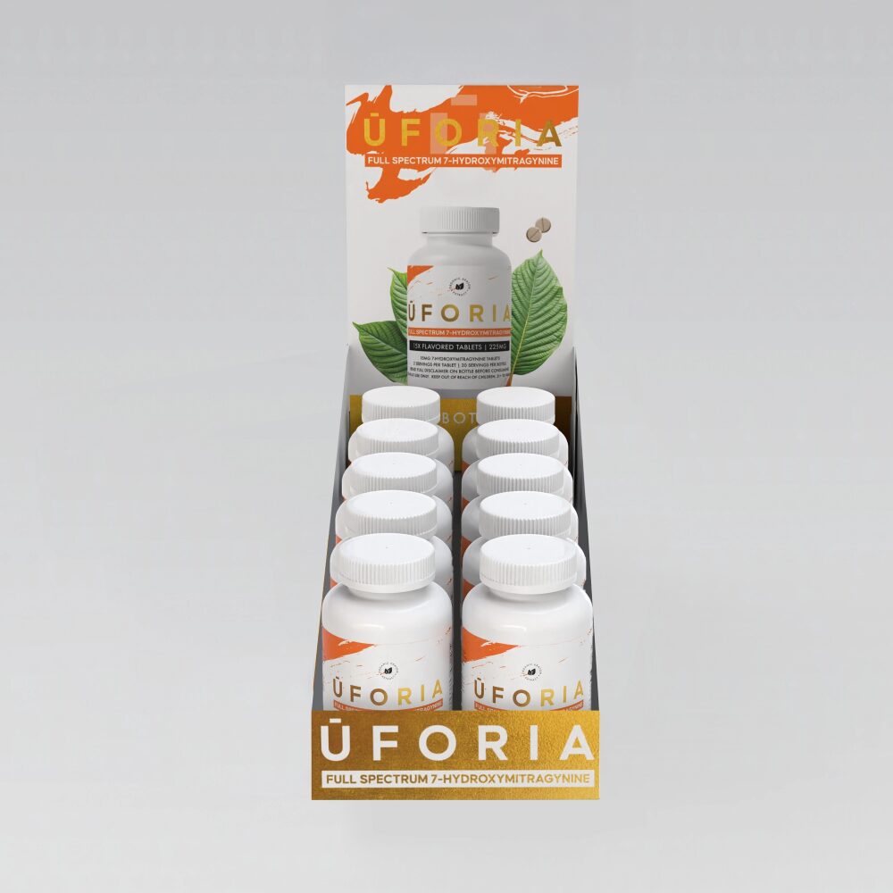 UFORIA 7-Hydroxymitragynine (Bottle) - 225mg 15ct Tablet