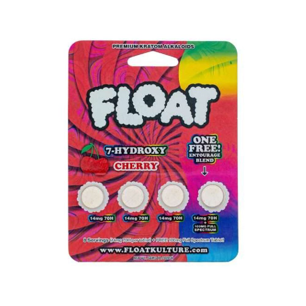 Float Kratom Tablets (350mg 14ct tablet) - Cherry