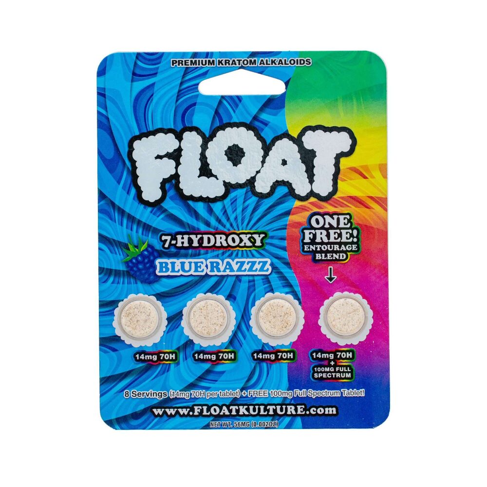 Float Kratom Tablets (350mg 14ct tablet) - Blue Razzz