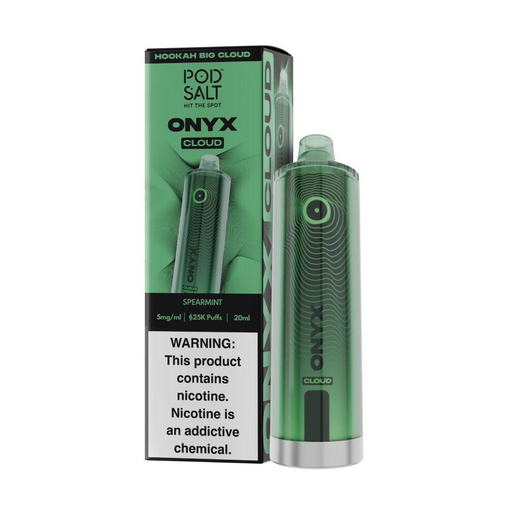 Onyx Cloud (Dispo) | (25000Puff) |(20mL) | MOQ 5 | Spearmint with packaging