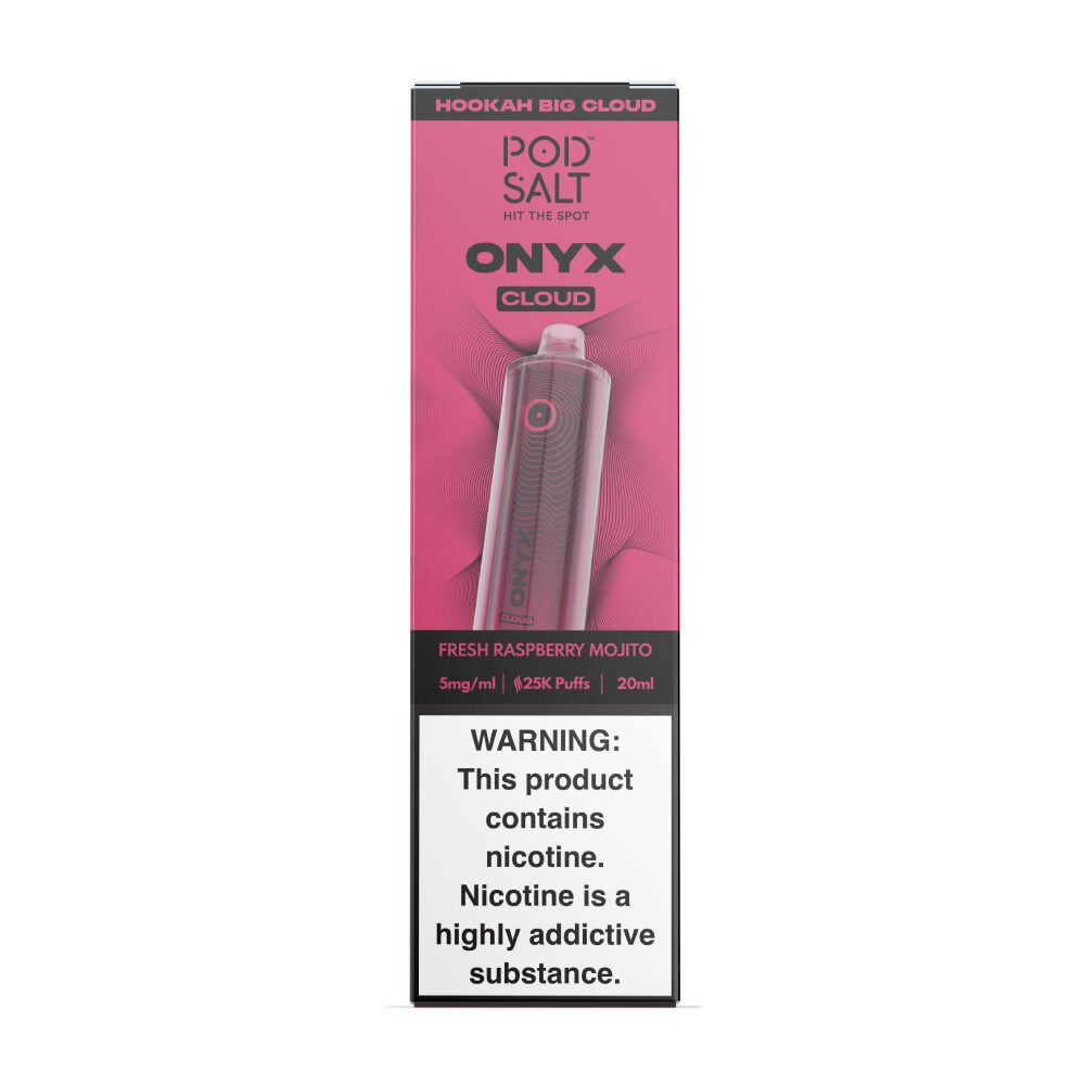 Onyx Cloud (Dispo) | (25000Puff) |(20mL) | MOQ 5 | Fresh Raspberry Mojito