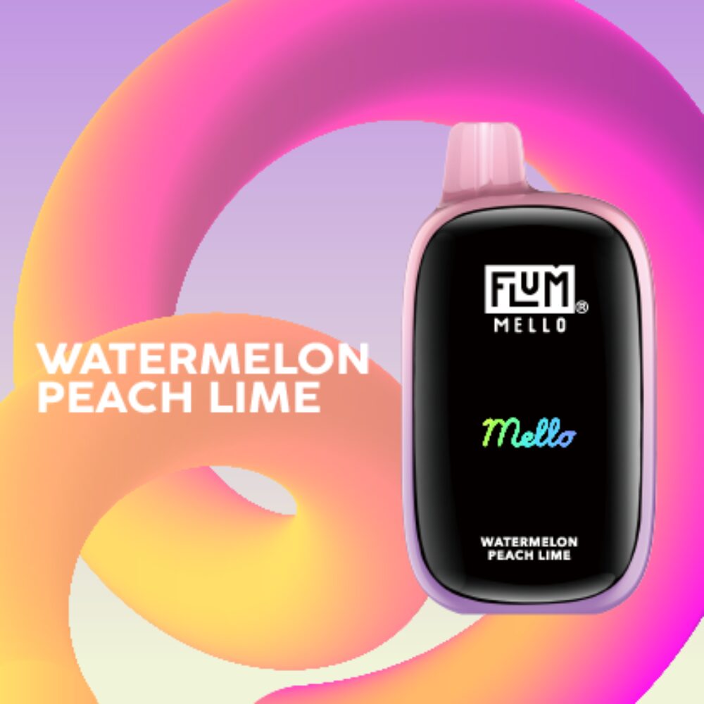 Flum Mello Disposable | 20000Puff | 15mL | 50mg | MOQ 5 | Watermelon Peach Lime
