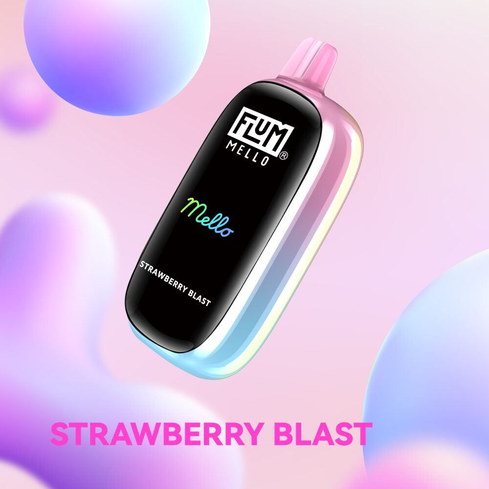 Flum Mello Disposable | 20000Puff | 15mL | 50mg | MOQ 5 | Strawberry Blast