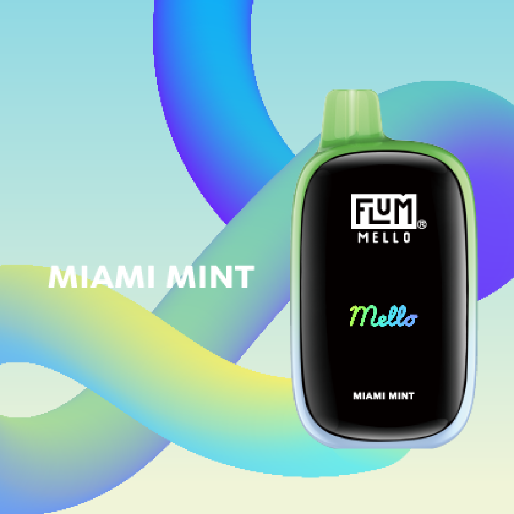 Flum Mello Disposable | 20000Puff | 15mL | 50mg | MOQ 5 | Miami Mint