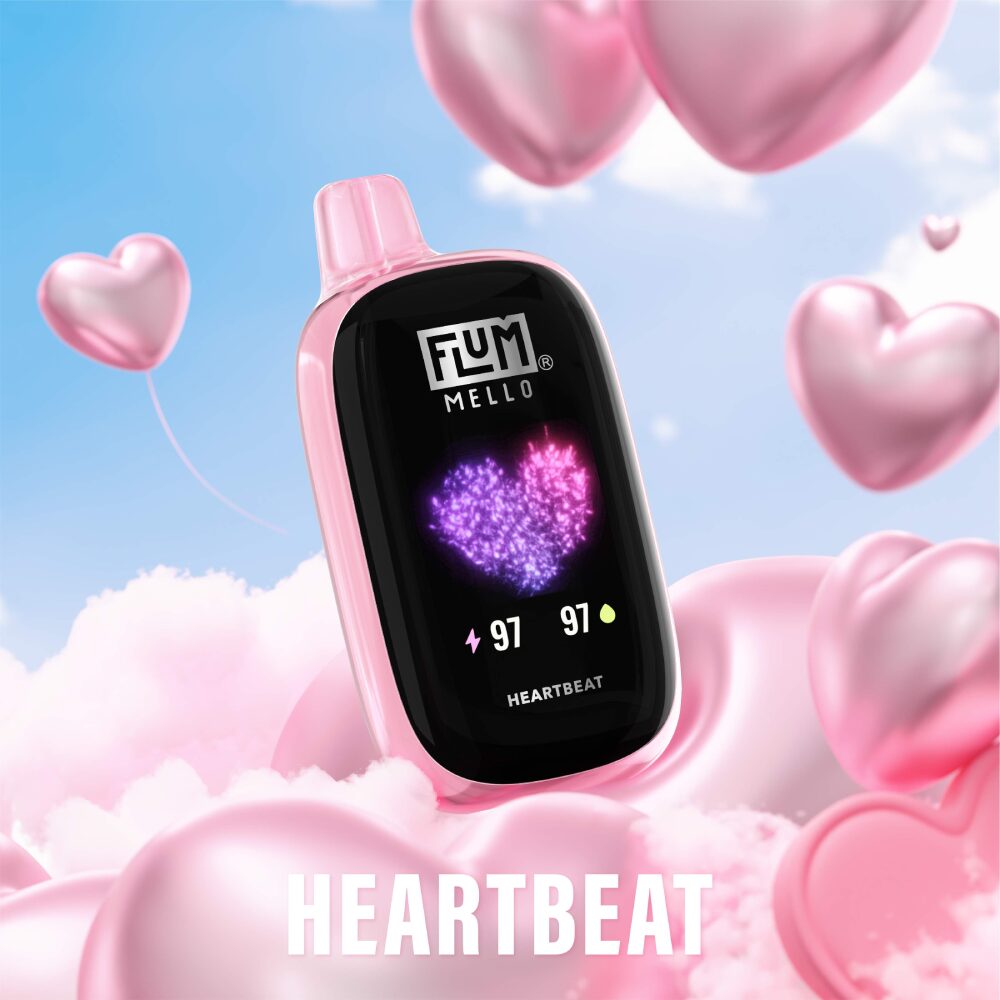 Flum Mello Disposable | 20000Puff | 15mL | 50mg | MOQ 5 | Hearbeat