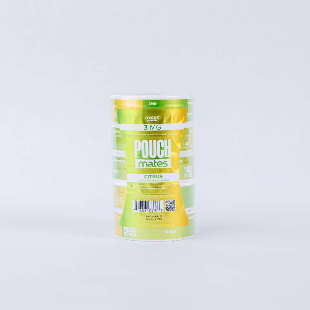 PouchMates (DSPLY 5pc)(Nic Pouch)(20ct Can) - Citrus