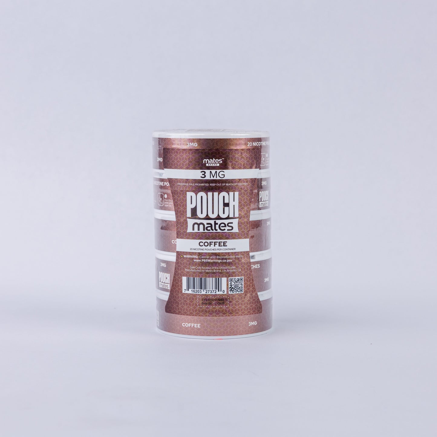 PouchMates (DSPLY 5pc)(Nic Pouch)(20ct Can) - Coffee