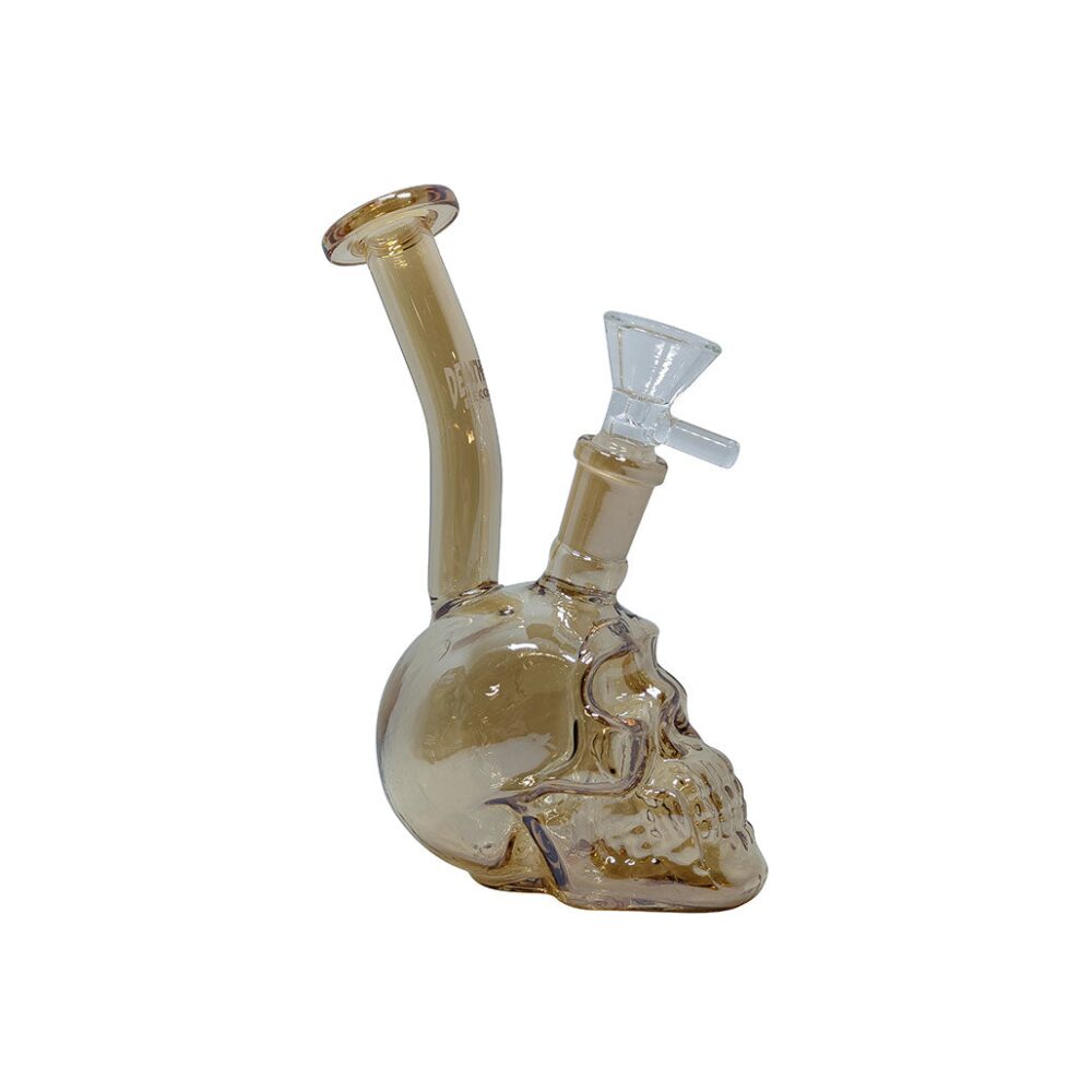 Death Row Records (Water Pipe) Metallic Skull - Gold
