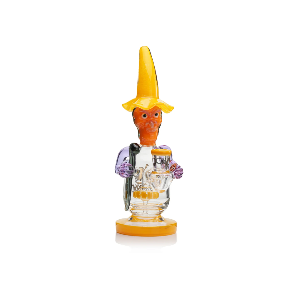 Lookah 12” Cool Mystic Wizard Dab Rig (WPC1220YL) - Yellow