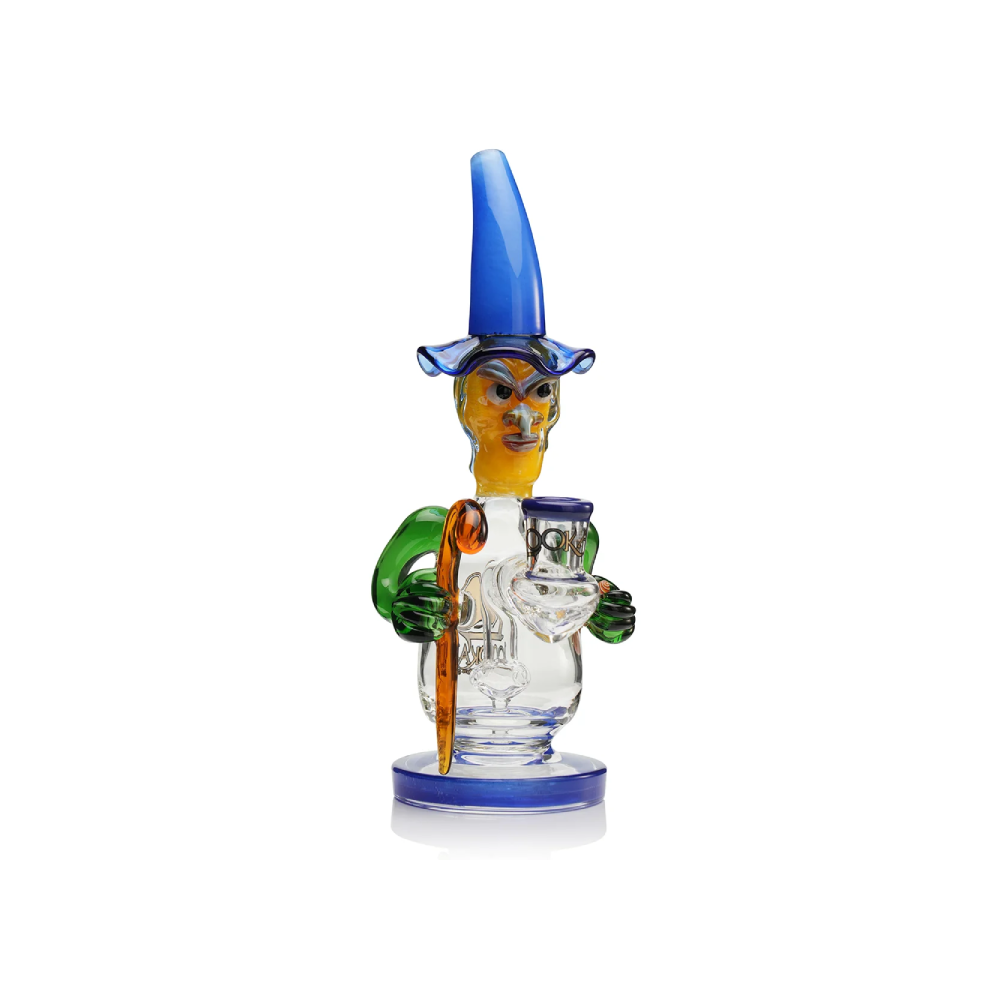 Lookah 12” Cool Mystic Wizard Dab Rig (WPC1220YL) - Water Blue