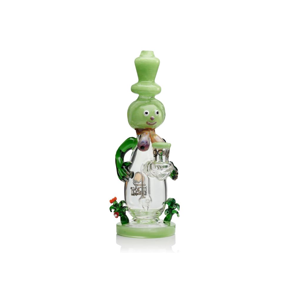 Lookah 12” Cute Garden Snowman Dab Rig (WPC1221WB) - Green