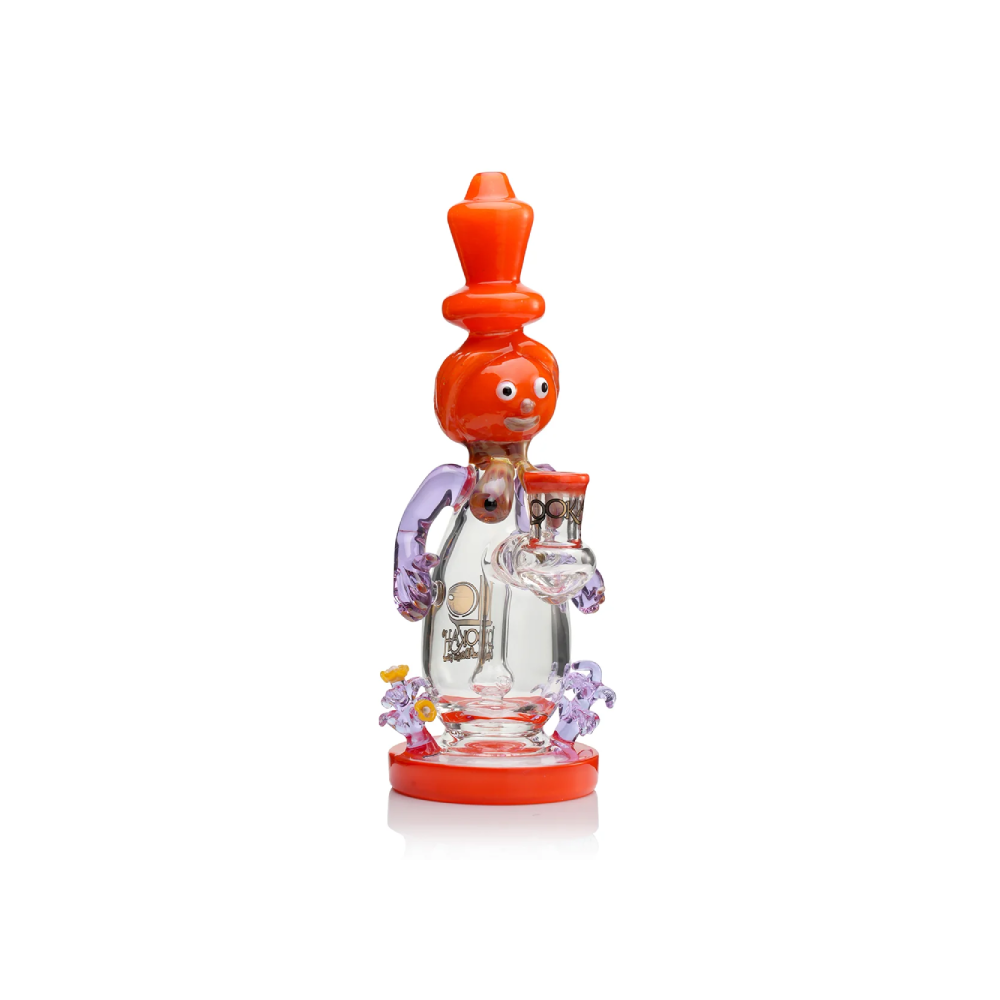 Lookah 12” Cute Garden Snowman Dab Rig (WPC1221WB) - Orange