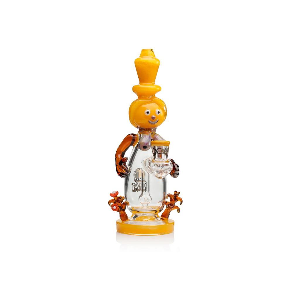 Lookah 12” Cute Garden Snowman Dab Rig (WPC1221WB) - Yellow
