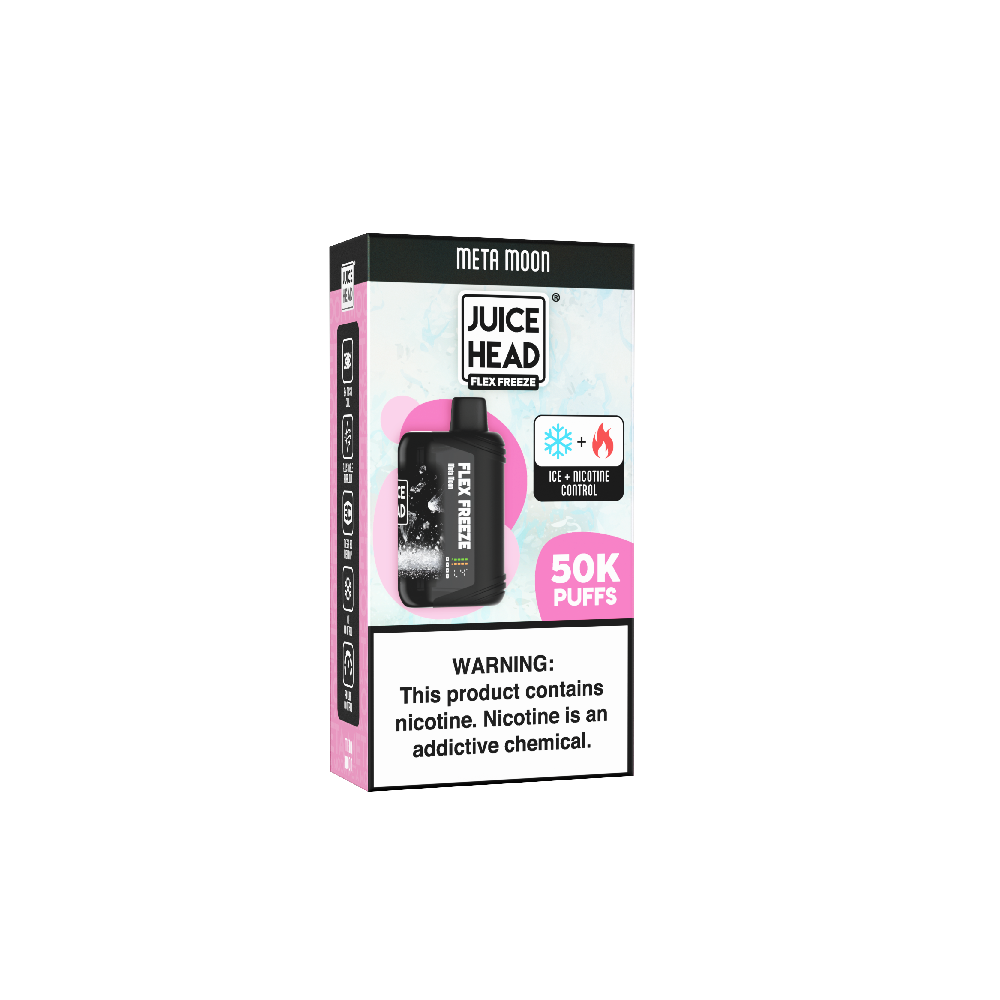 Juice Head Flex Freeze (Dispo) | 50000 Puff | 24mL | 50mg | Meta Moon with packaging