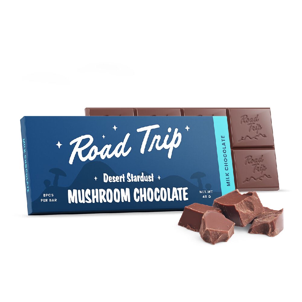 Road Trip (Shroom)(Chocolate)(30000mg 1ct Bar) Desert Stardust - Milk Chocolate with packaging