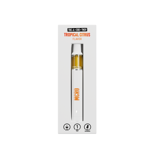 MCRO Pen (DispoDelta)(1g) THCA + CBD + THCV - Tropical Citrus (Sativa) 