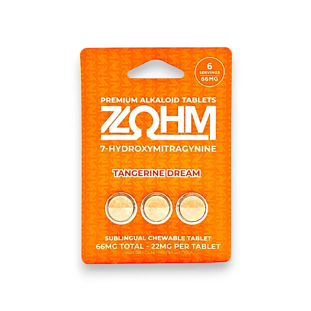 ZOHM 7-Hydroxymitragynine (Kratom)(Tablets)(66mg 3-Pack) - Tangerine Dream