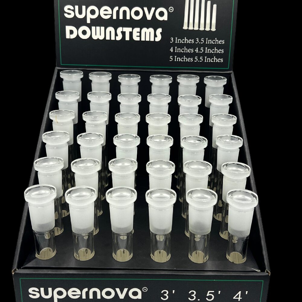 Glass Downstem (DSPLY 36pc)(Downstem) 5.5″- 3″ (SAS)