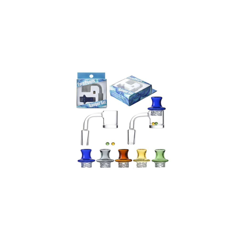 QB13 90 Degree Flat Top Bucket Banger 14mm Male Slurper Set
