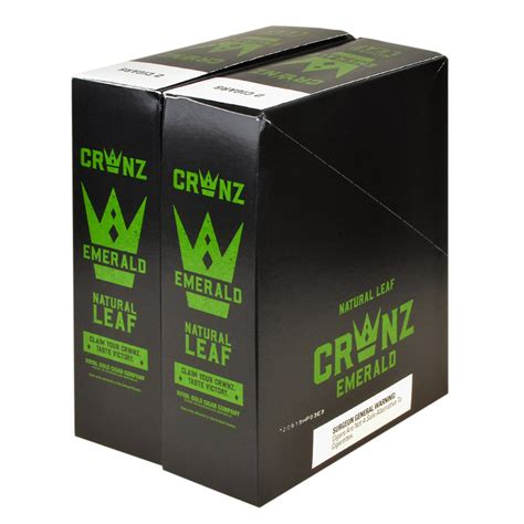 Crwnz (DSPLY 30pc)(Cigar)(2-Pack) Natural Leaf - Emerald (SAS)