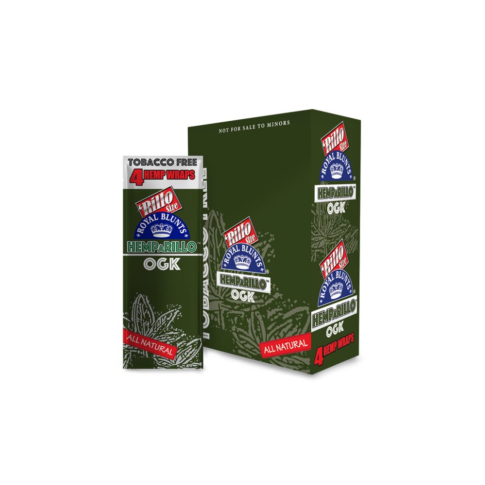 Royal Blunts Hemparillo All Natural (4 Wraps) - OGK with packaging