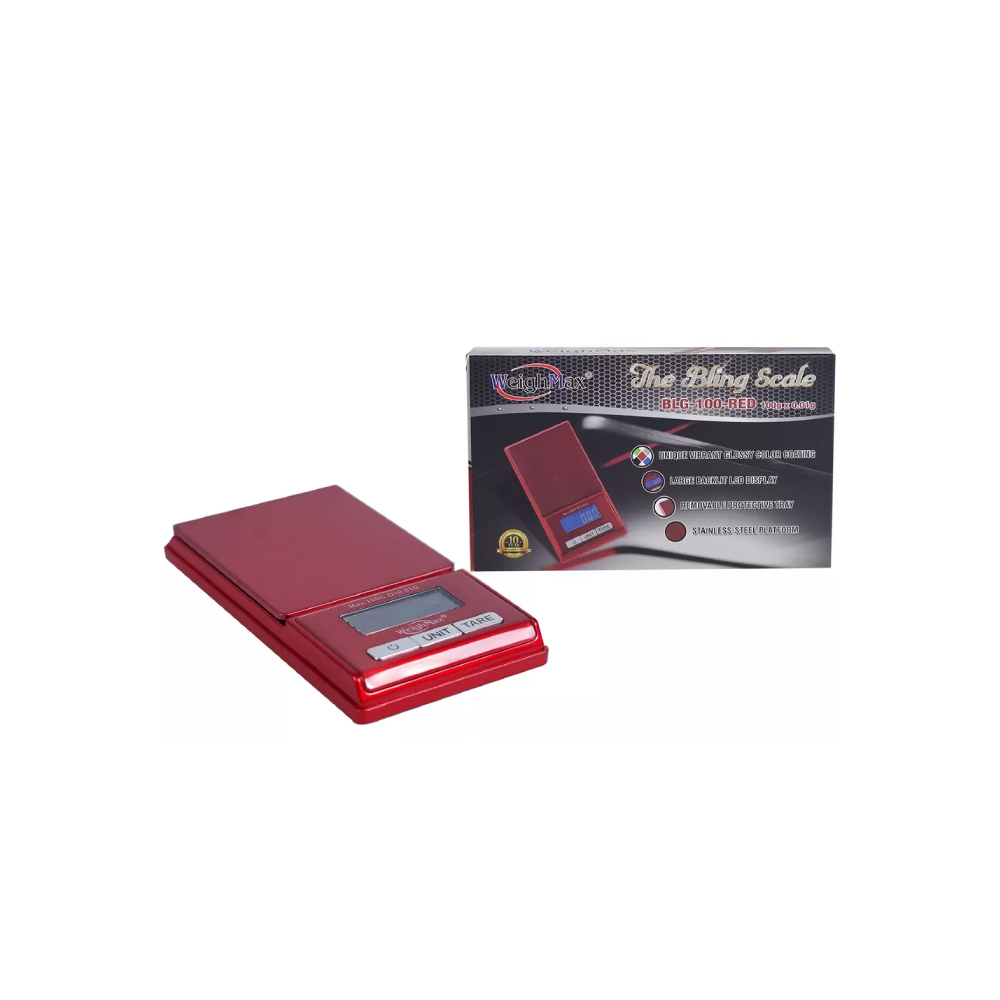 WeighMax (Scale) The Bling Scale BLG-100 - Red with packaging
