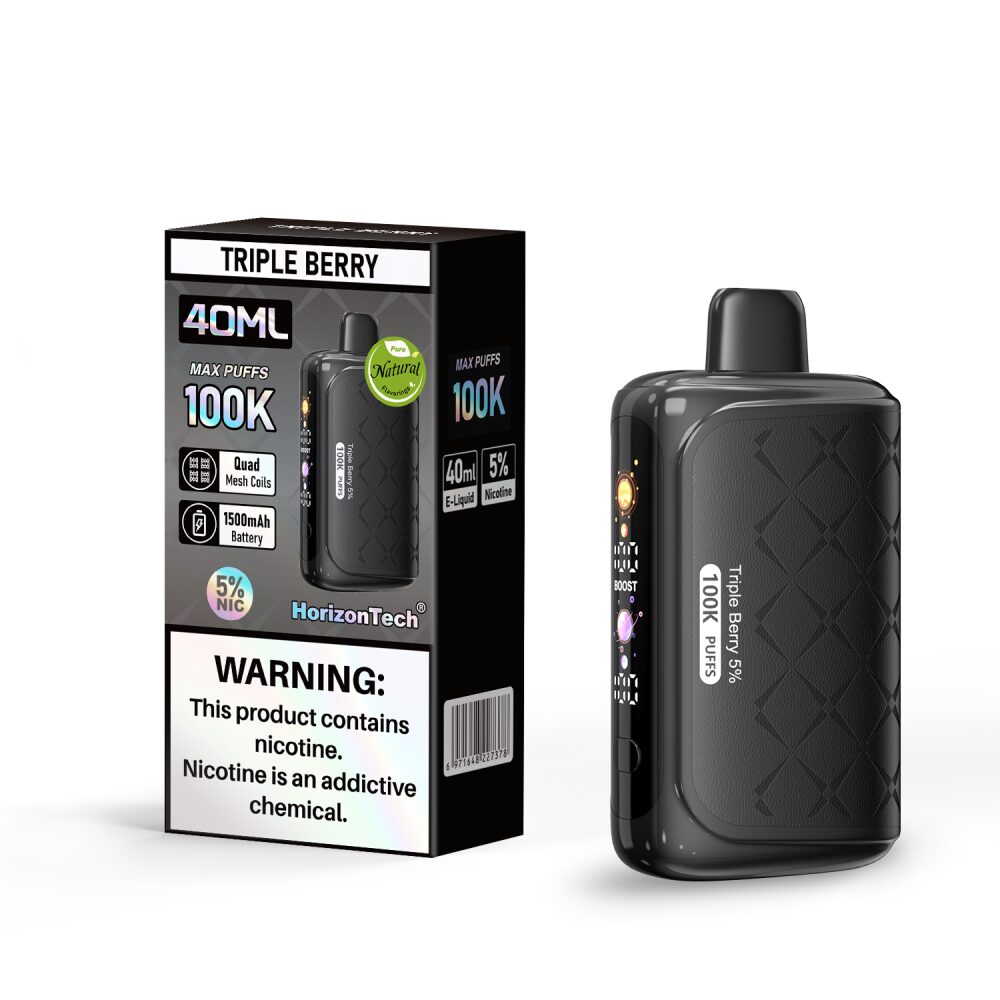 Horizon 100K (Dispo) | (100000Puff) |(40mL) | Triple Berry with packaging