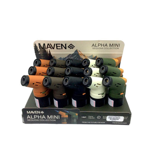 Maven – DSPLY 20pc- Lighter Alpha Mini Sequoia Collection Pocket Lighter