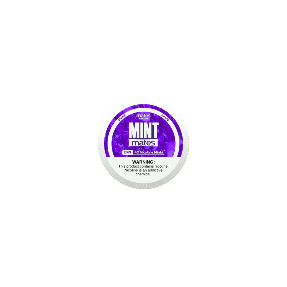 MintMates (DSPLY 5pc)(Nic Mints)(40ct Can)(SAS) - Grape