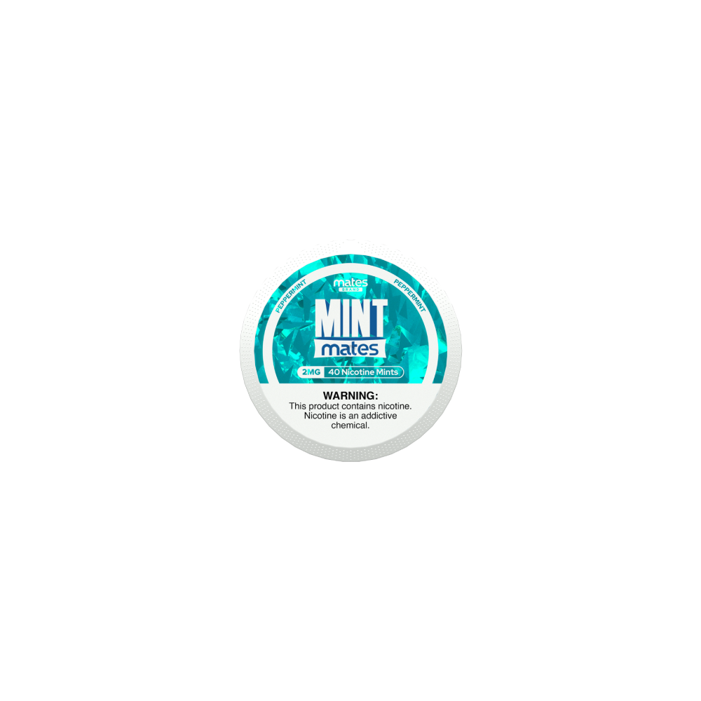 MintMates (DSPLY 5pc)(Nic Mints)(40ct Can)(SAS) - Peppermint