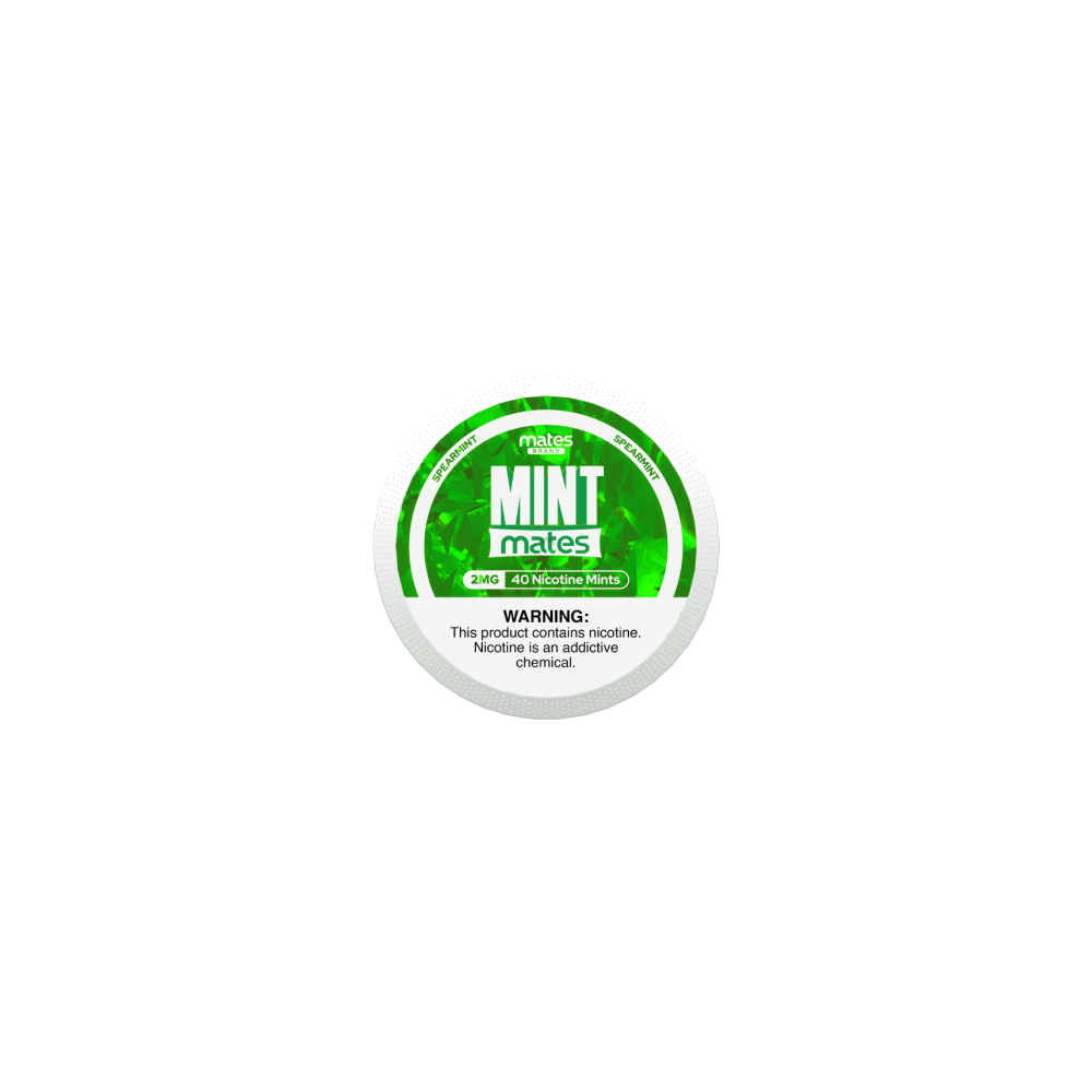 MintMates (DSPLY 5pc)(Nic Mints)(40ct Can)(SAS) - Spearmint