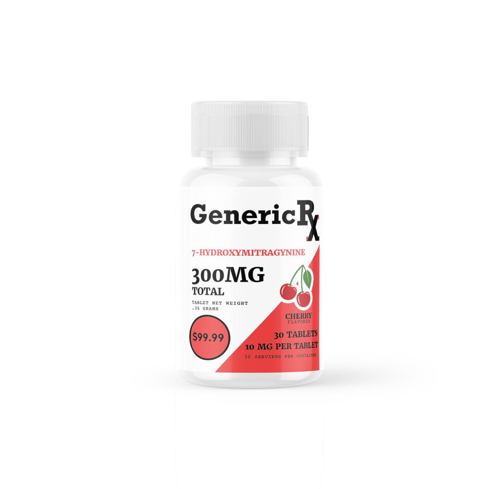 Generic Rx (Kratom)(30mg 3ct tablet)(SAS) - Cherry