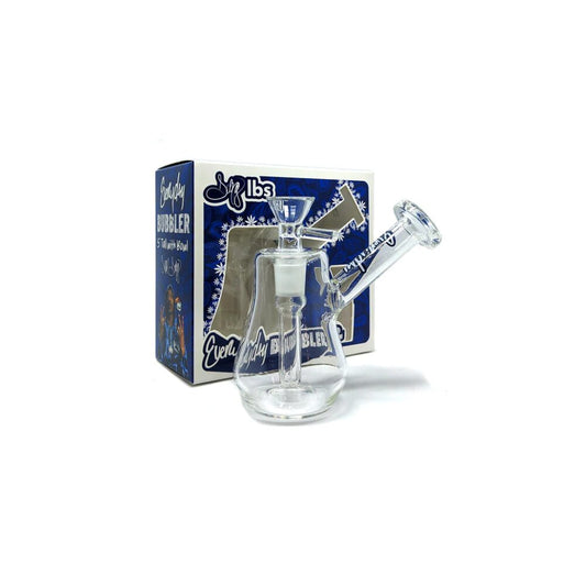 Dogg Lbs (Water Pipe) Everyday 5″ Bubbler - Clear with packaging