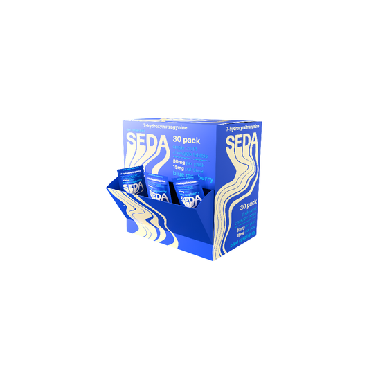 SEDA – DISPLY 30pc- Kratom- 30mg 1ct Tablet- SAS - Blue Razz