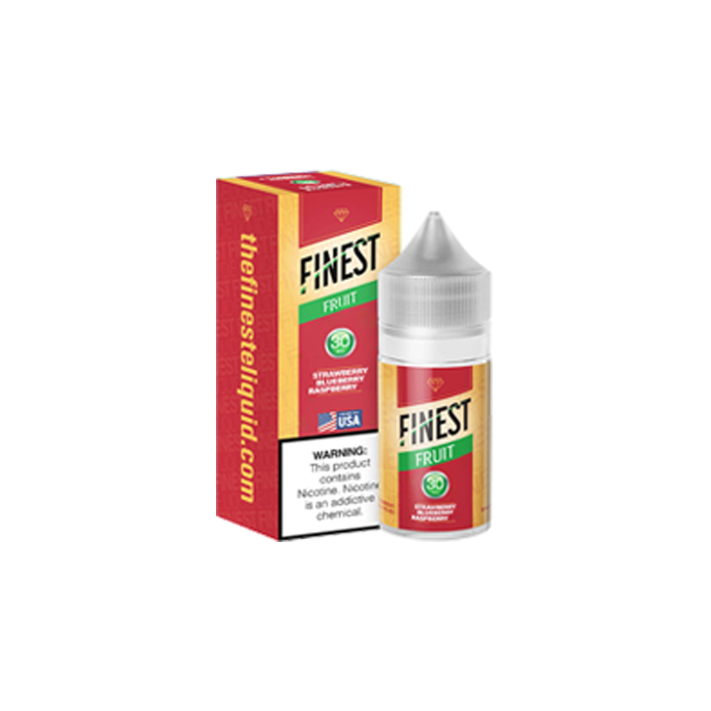 Finest Salt Series E-Liquid 30mL (Salt Nic) - Strawberry Blueberry Raspberry Ice with packaging