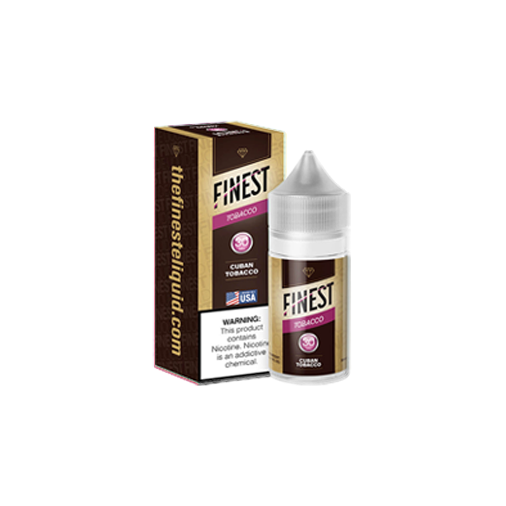 Finest Salt Series E-Liquid 30mL (Salt Nic) - Cuban Tobacco with packaging