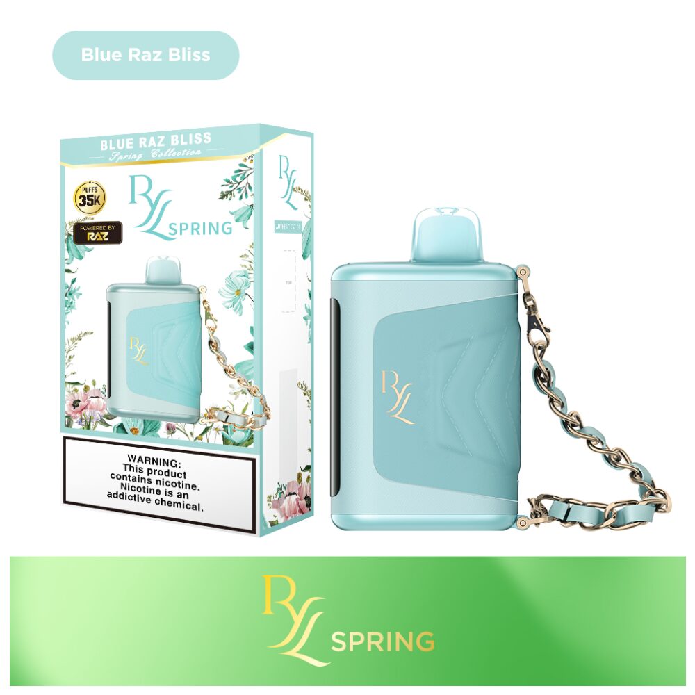 RYL Classic Disposable | 35000 Puff | 16.5mL | 50mg | MOQ 5 | Blue Razz Bliss with packaging 