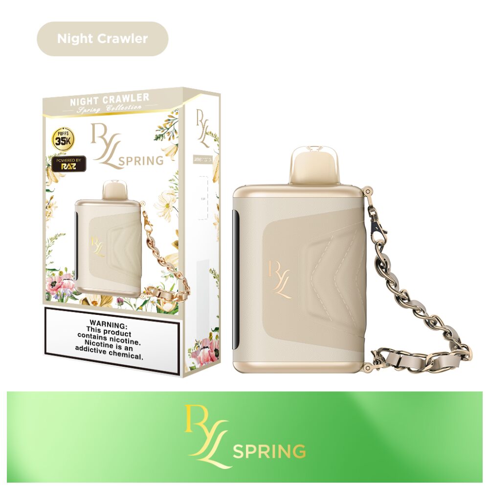 RYL Classic Disposable | 35000 Puff | 16.5mL | 50mg | MOQ 5 | Night Crawler with packaging