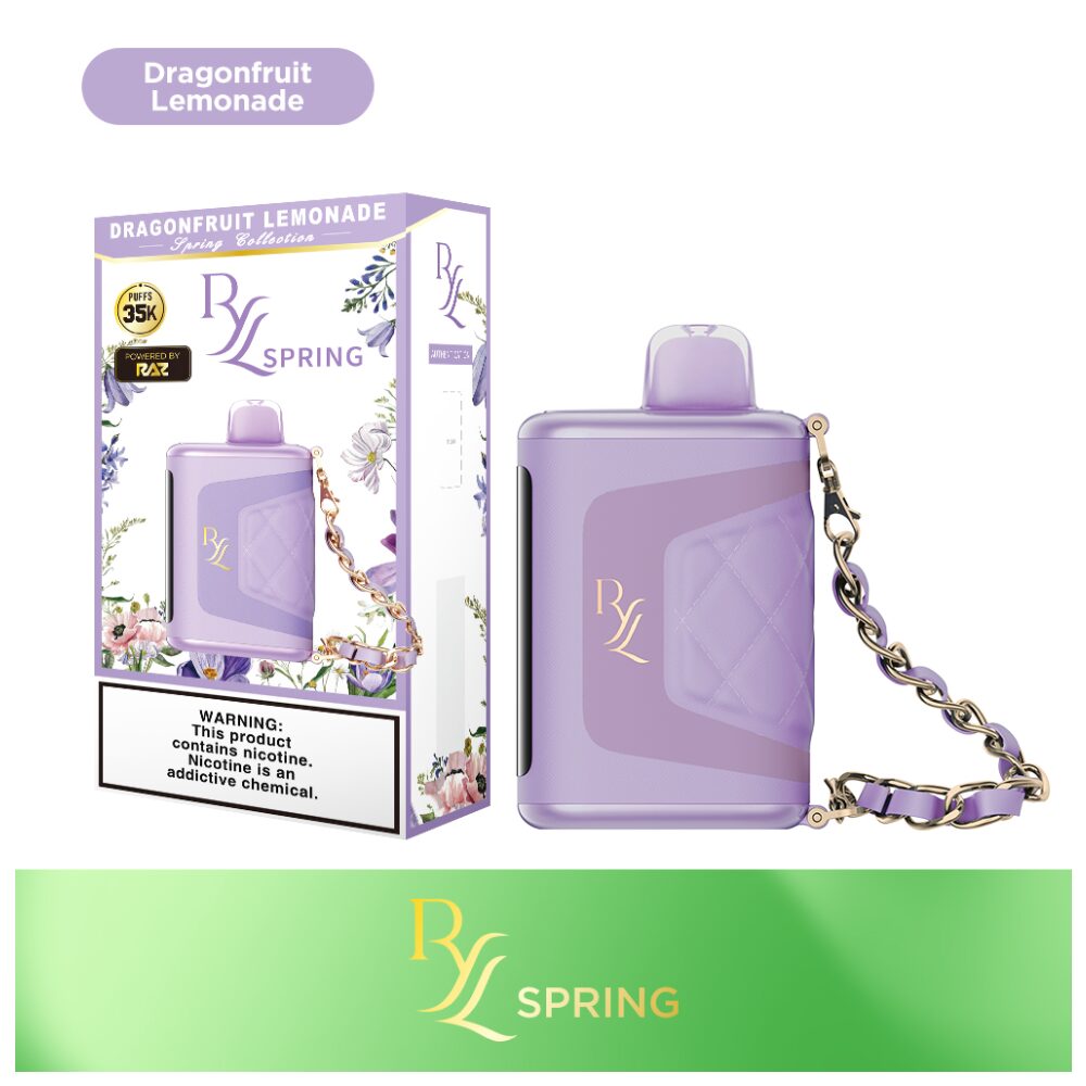 RYL Classic Disposable | 35000 Puff | 16.5mL | 50mg | MOQ 5 | Dragonfruit Lemonade with packaging
