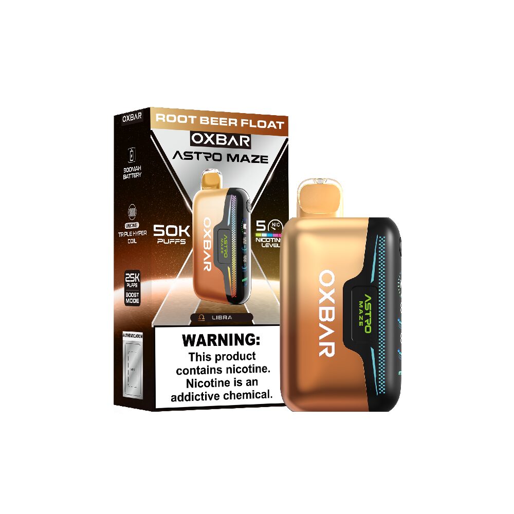 Oxbar Astro Maze (Dispo)(50000Puff)(14mL) - Root Beer Float with packaging